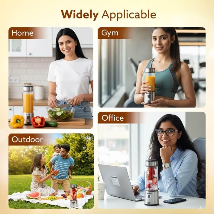 Portable USB Rechargeable Mini Juicer Blender,Electric Juicer Bottle For Smoothies and Juices, Mixer Juicer that Crushes Ice,